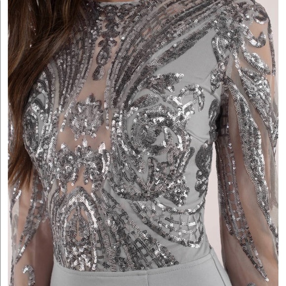 Tobi grey long sleeve dress - Picture 3 of 3